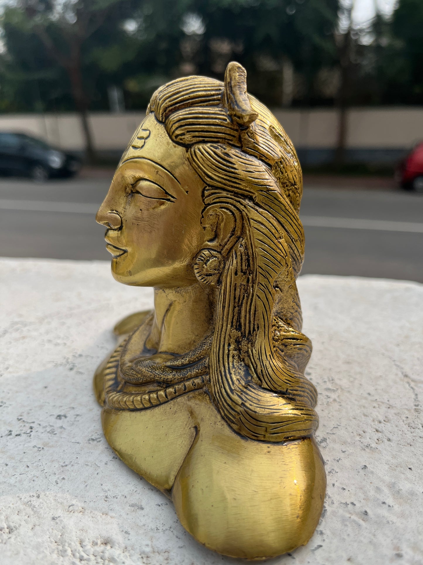 Southloom Solid Brass Handmade Lord Shiva / Adiyogi Handicraft