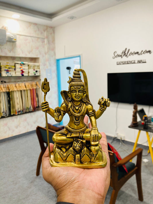 Southloom Solid Brass Handmade Shiva / Paramashivan Decor Handicraft