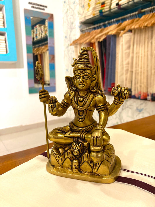 Southloom Solid Brass Handmade Shiva / Paramashivan Decor Handicraft