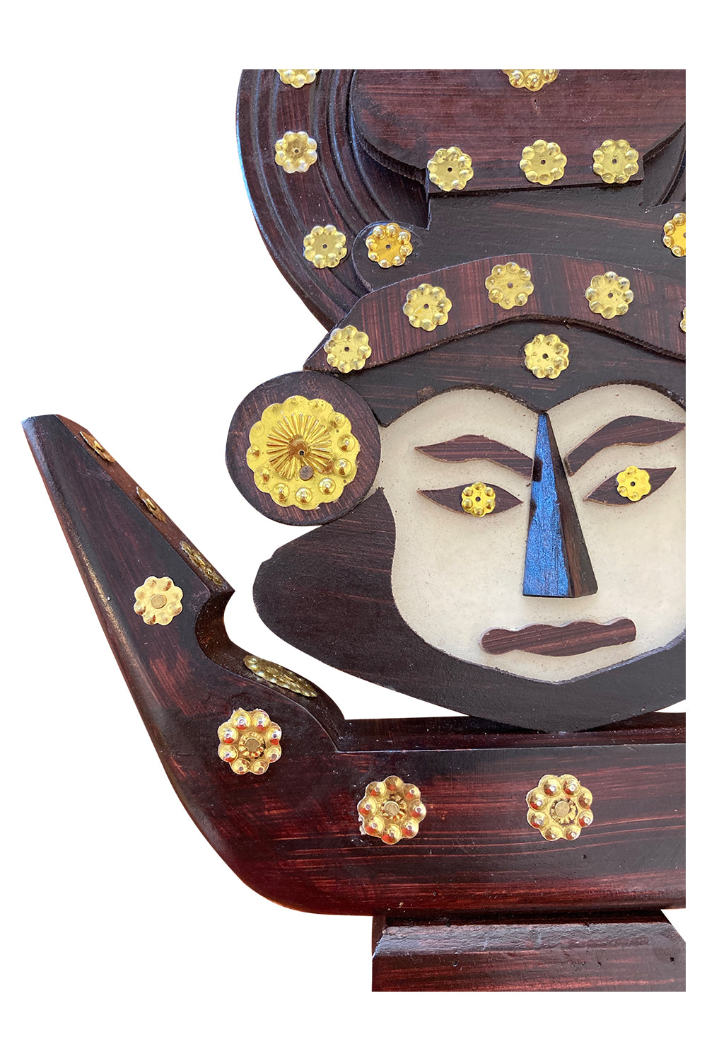 Southloom Handmade Kathakali Face on Chundan Vallam (Snake Boat) Handicraft