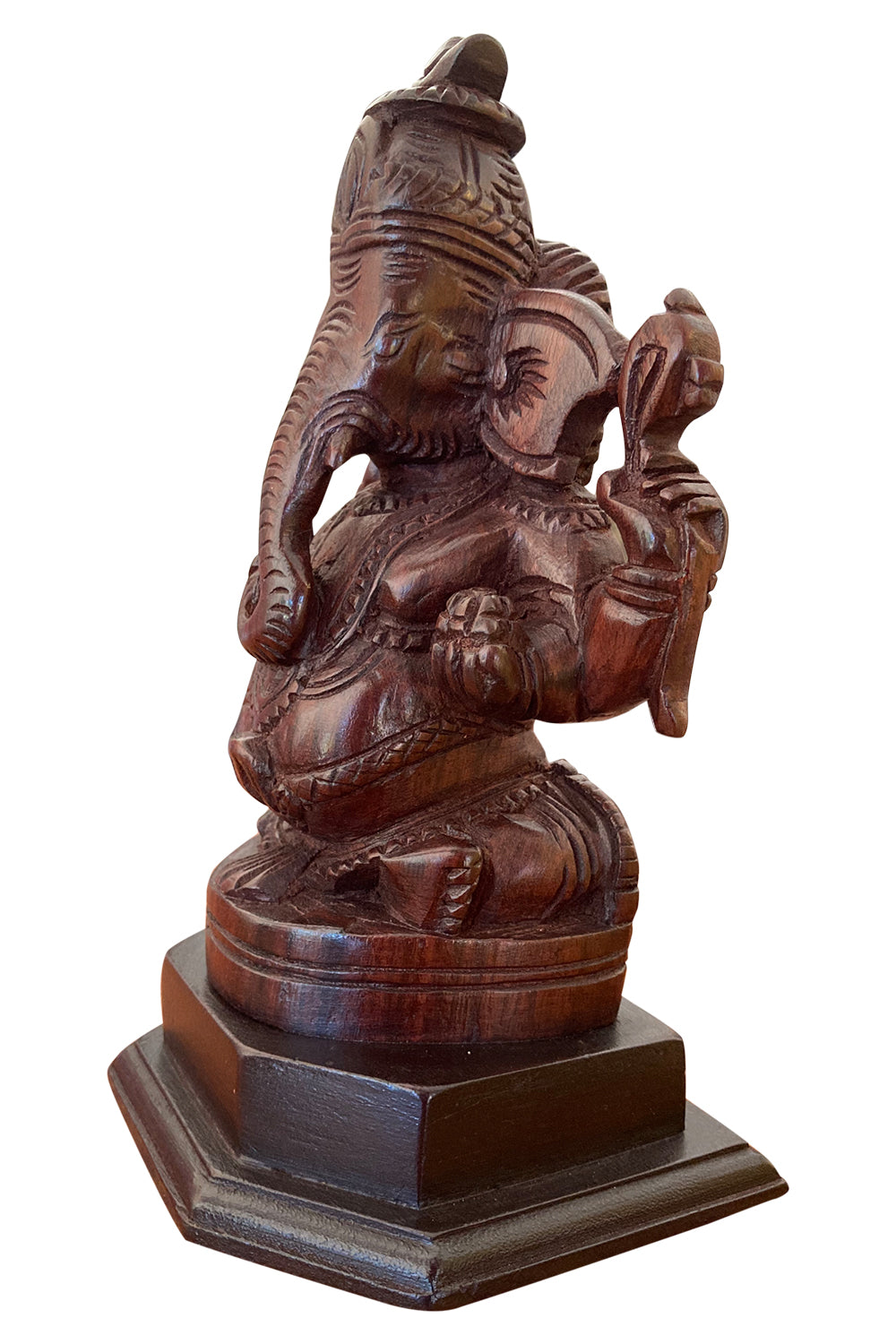Southloom Handmade Ganesha Handicraft 10 inches (Carved from Rose Wood)