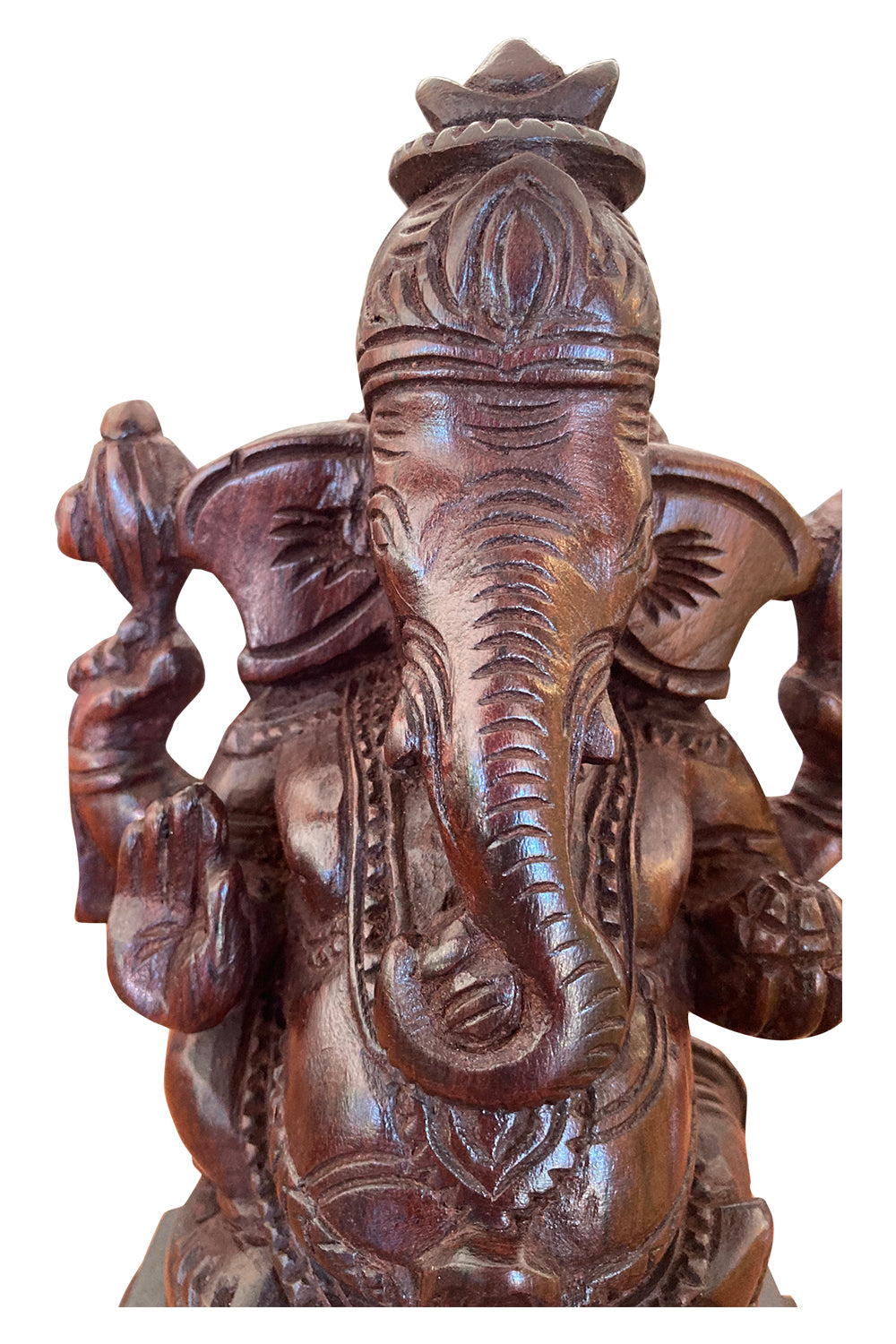 Southloom Handmade Ganesha Handicraft 10 inches (Carved from Rose Wood)