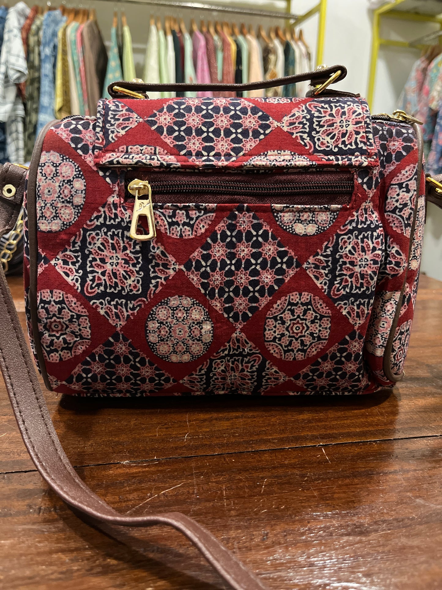 Southloom™ Handmade Multi Colour Printed Mini Sling Handbag