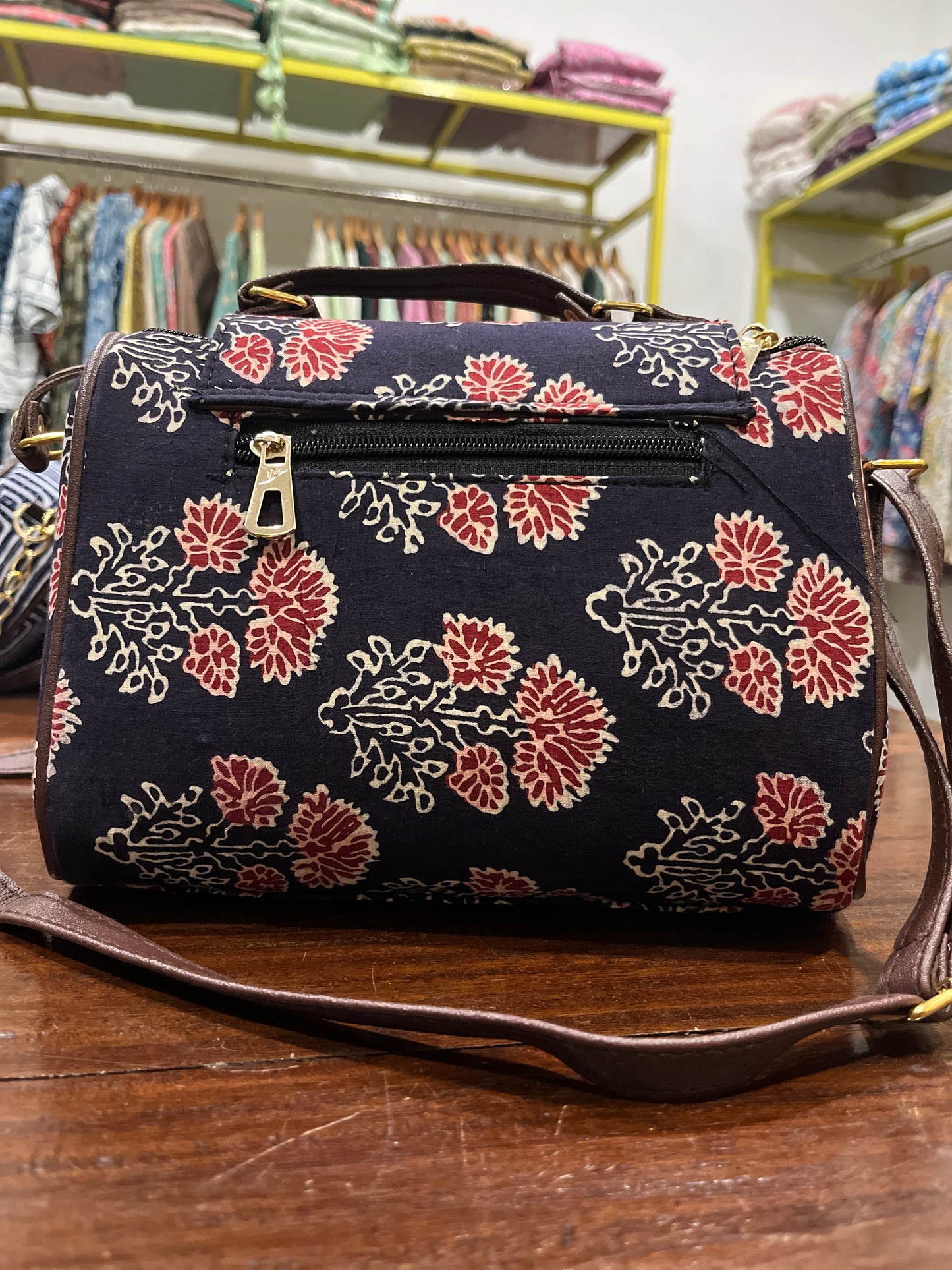 Southloom™ Handmade Floral Multi Colour Printed Mini Sling Handbag