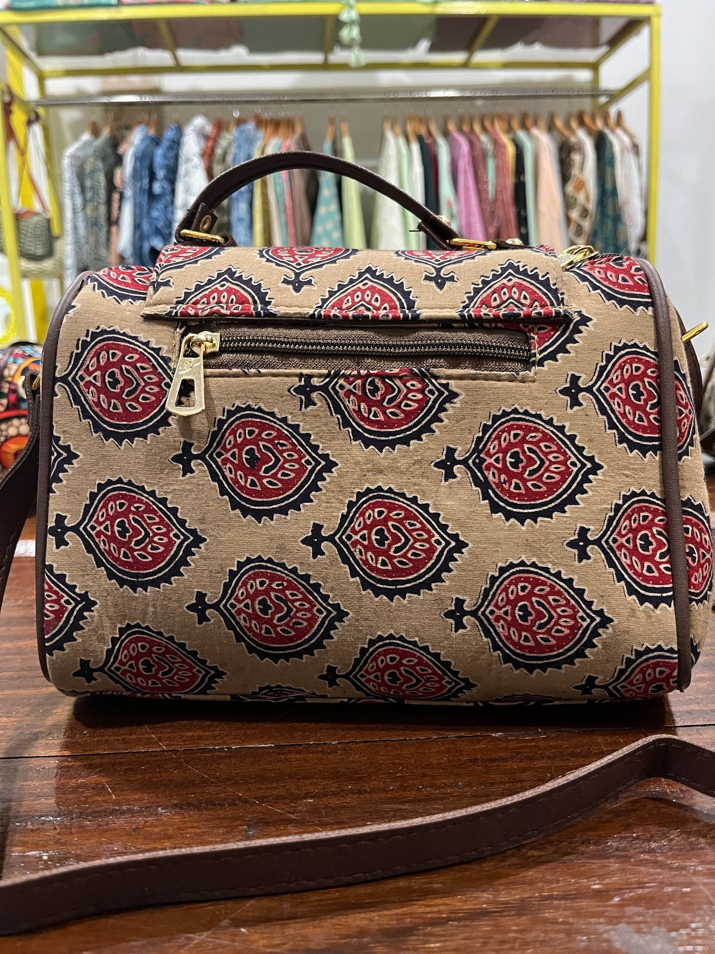 Southloom™ Handmade Multi Colour Printed Mini Sling Handbag