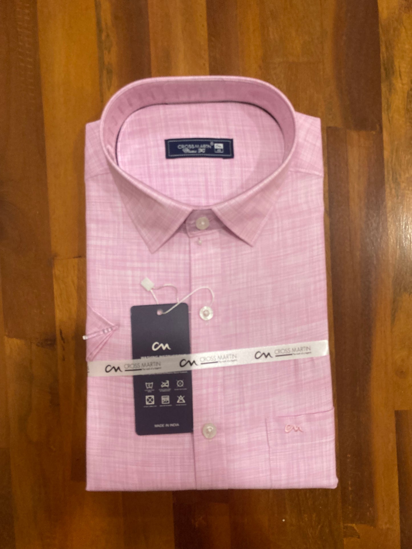 Pure Cotton Pink Shaded Shirt (40 HS)