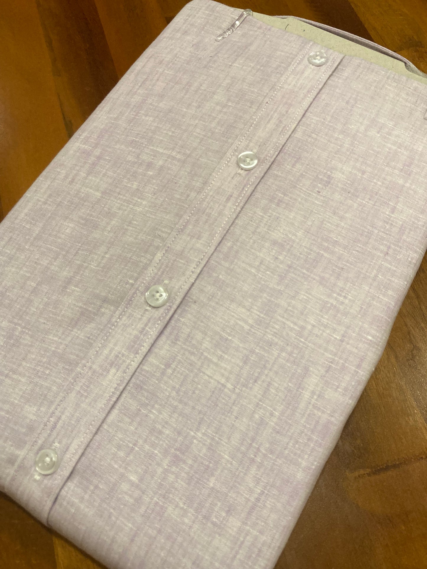 Pure Cotton Lavender Shaded Shirt (40 FS)