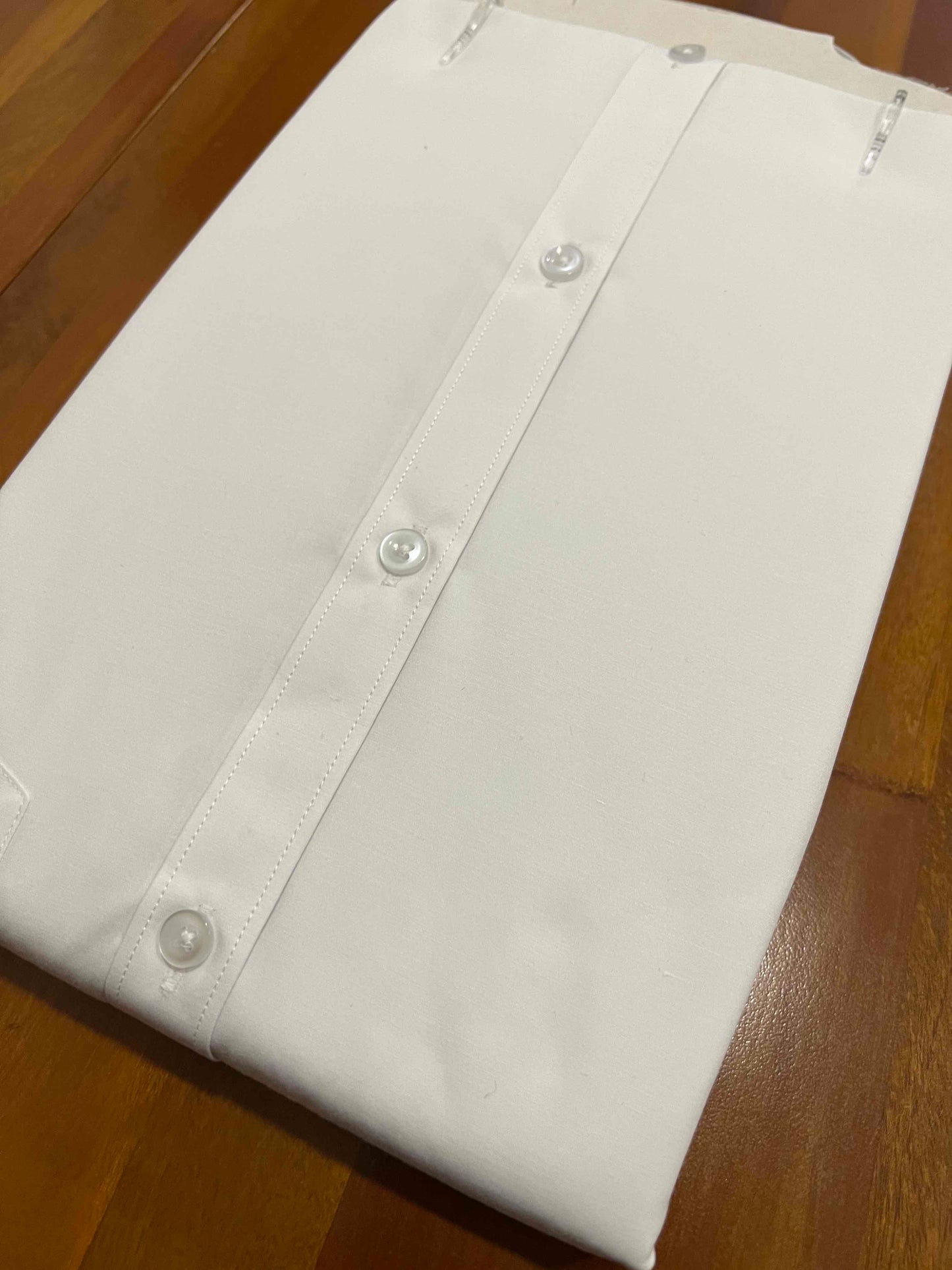 Pure Cotton Pure White Solid Shirt (38 FS)