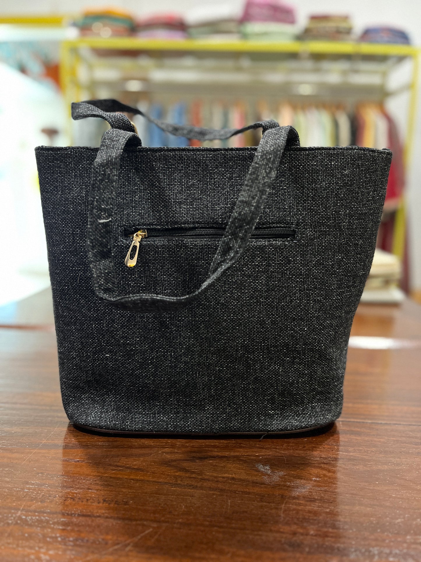 Southloom™ Handmade Black Handbag (Include 1 Pouch)