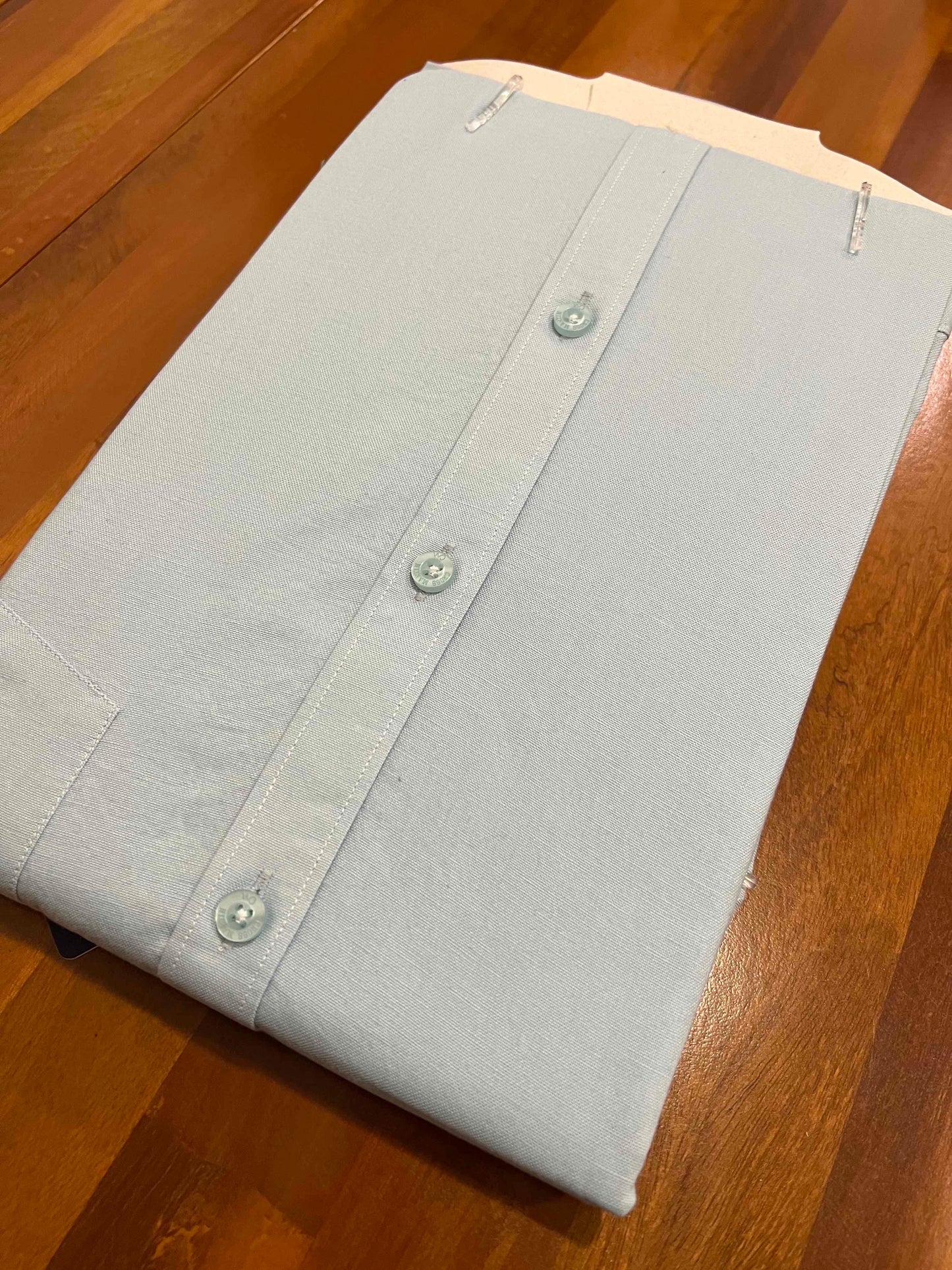 Pure Cotton Light Blue Solid Shirt (40 HS)