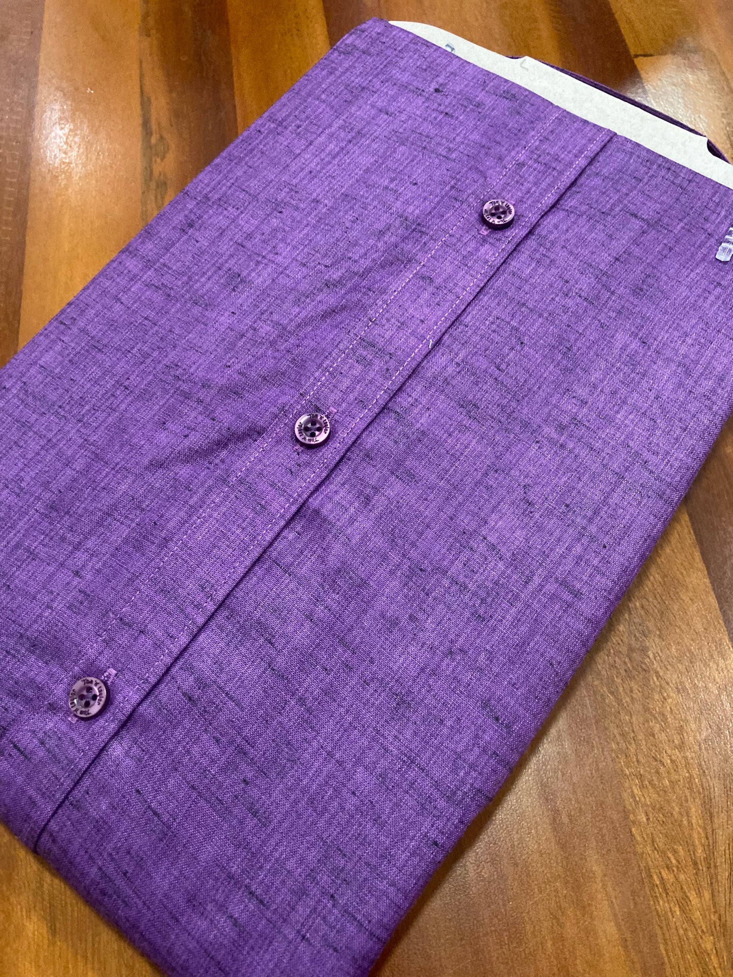 Pure Cotton Violet Shaded Shirt (46 FS)