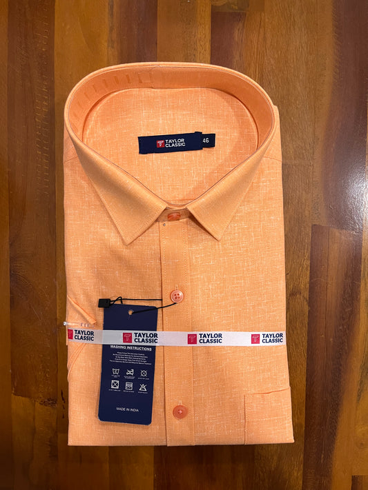 Pure Cotton Orange Shaded Shirt (46 HS)