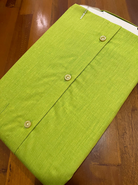 Pure Cotton Light Green Solid Shirt (46 FS)
