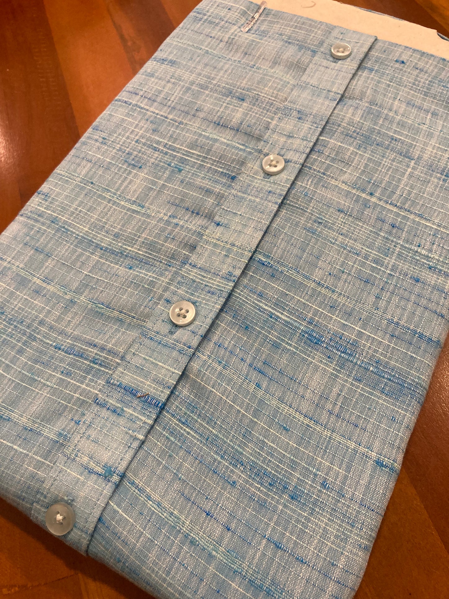 Pure Cotton Blue Shaded Shirt (40 HS)