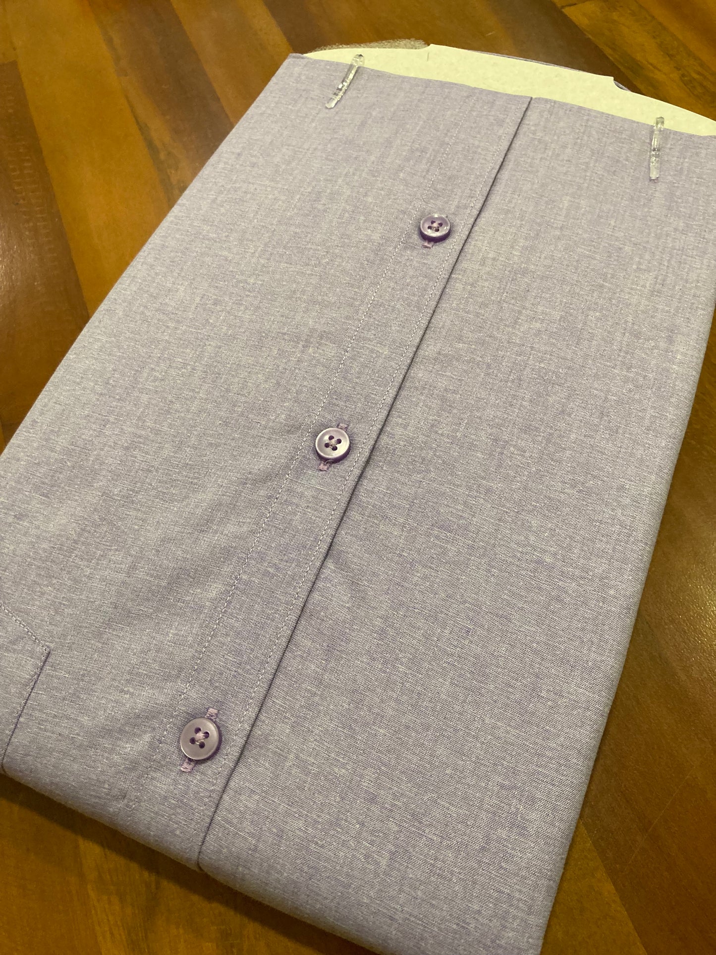 Pure Cotton Violet Shaded Shirt (42 FS)