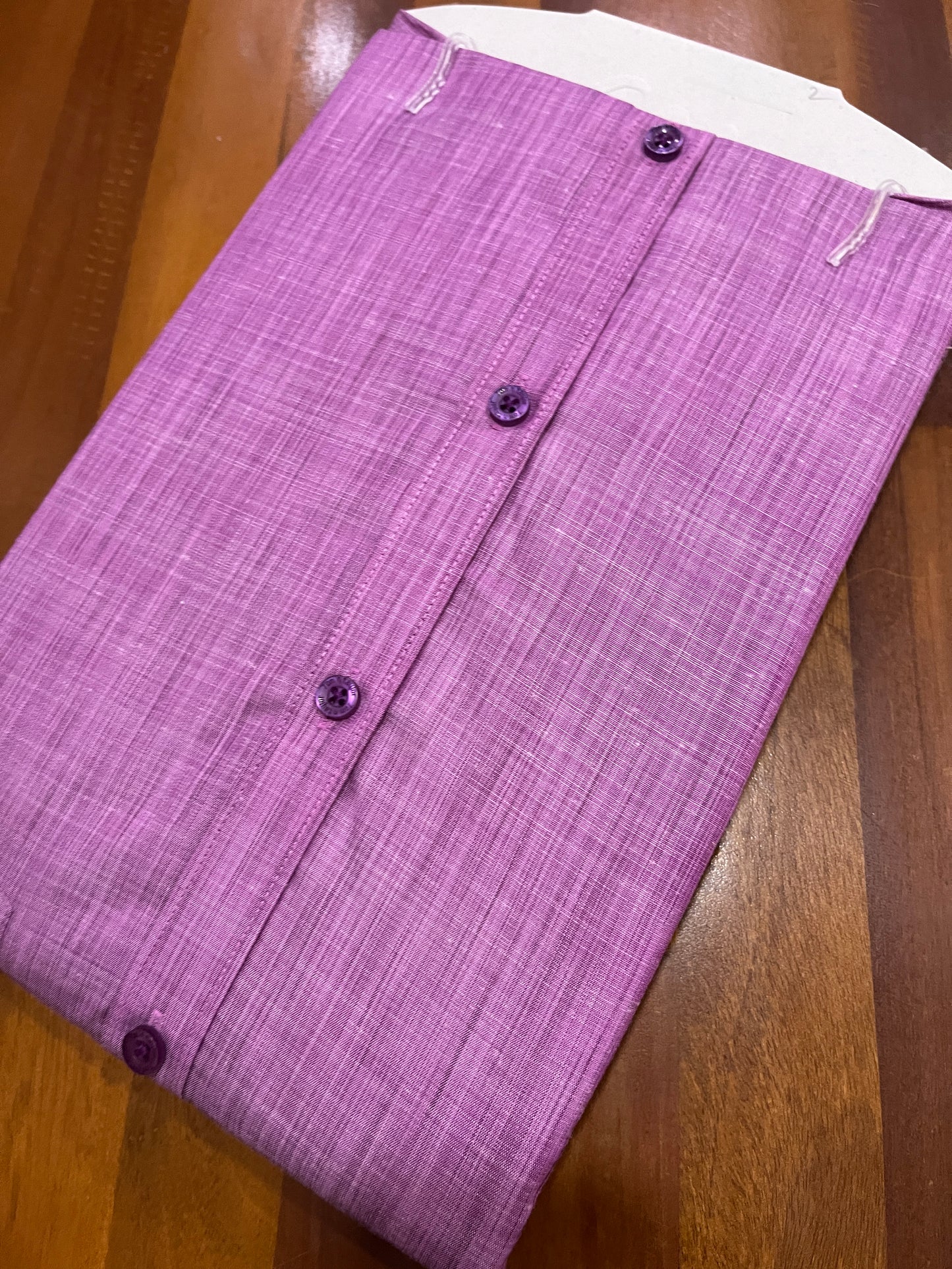 Pure Cotton Magenta Shaded Shirt (40 HS)