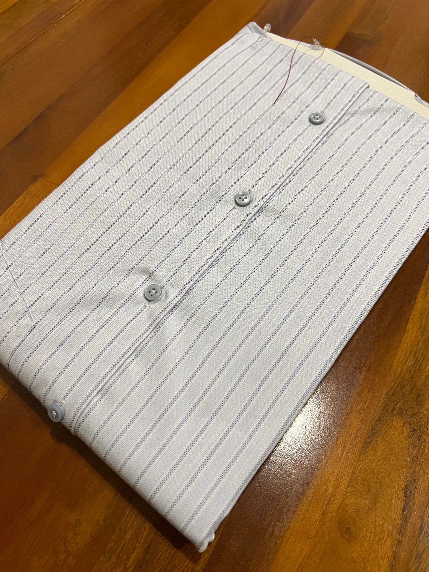Pure Cotton Light Blue Lines Shirt (38 FS)