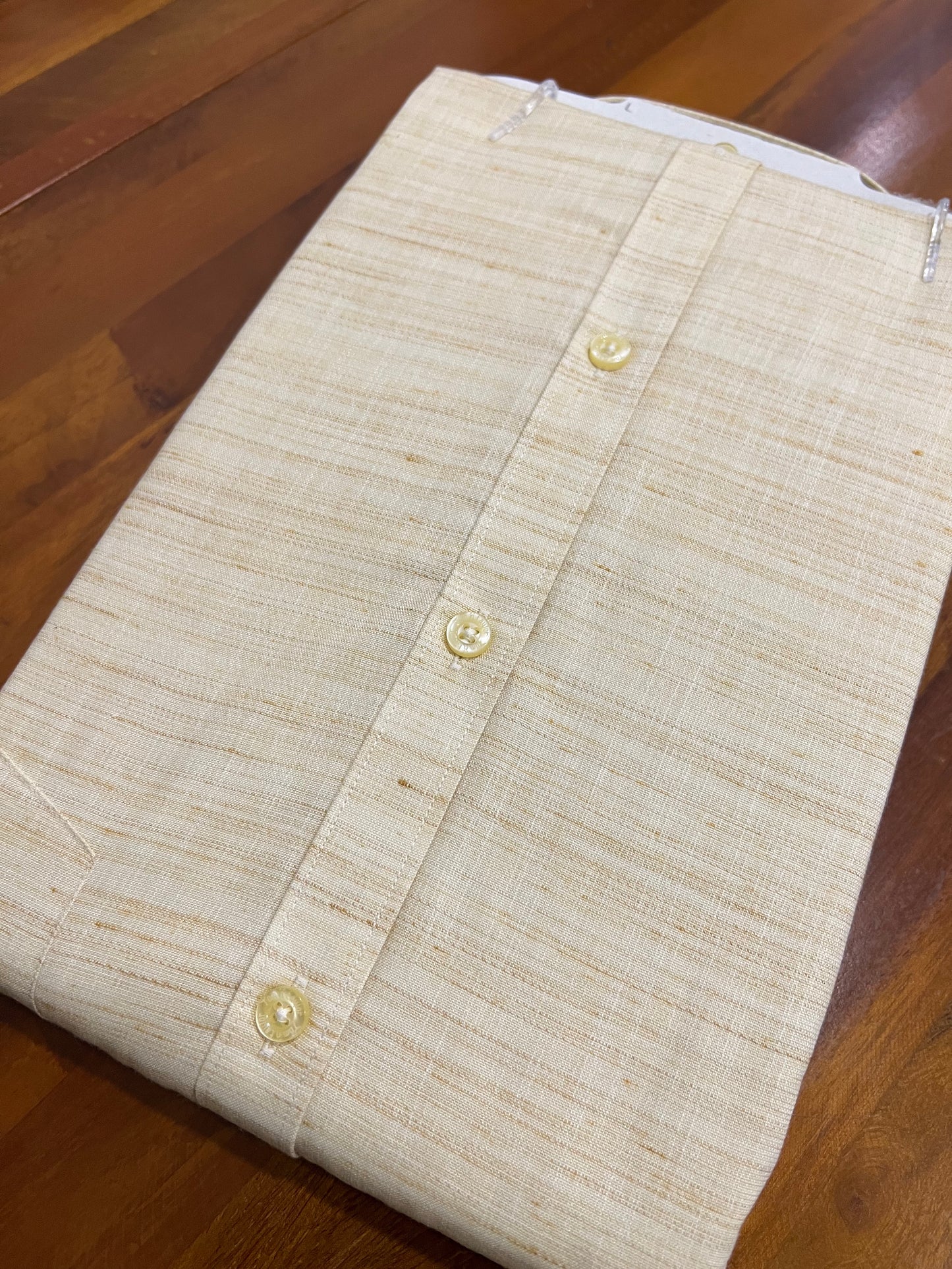 Pure Cotton Yellow Shaded Shirt (42 FS)