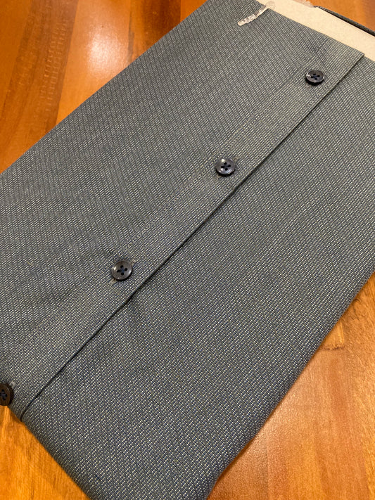 Pure Cotton Bluish Ash Sewing Patterns Shirt (38 FS)
