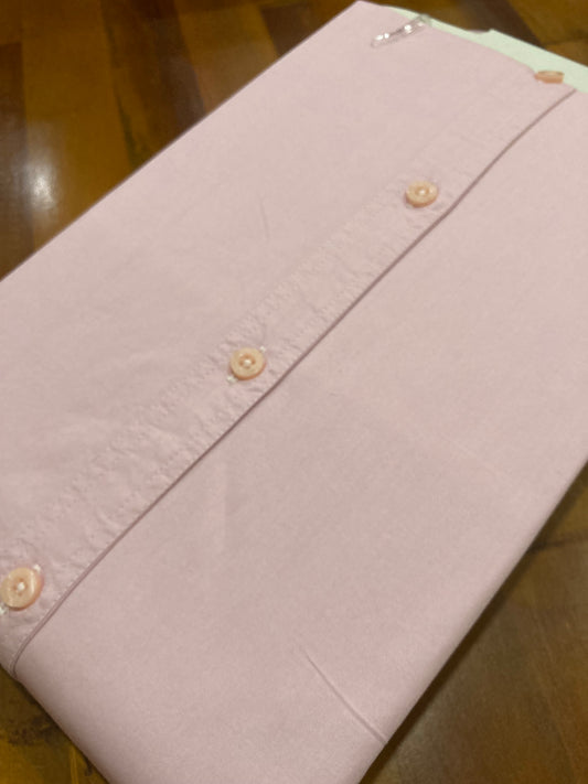 Pure Cotton Light Pink Solid Shirt (38 FS)