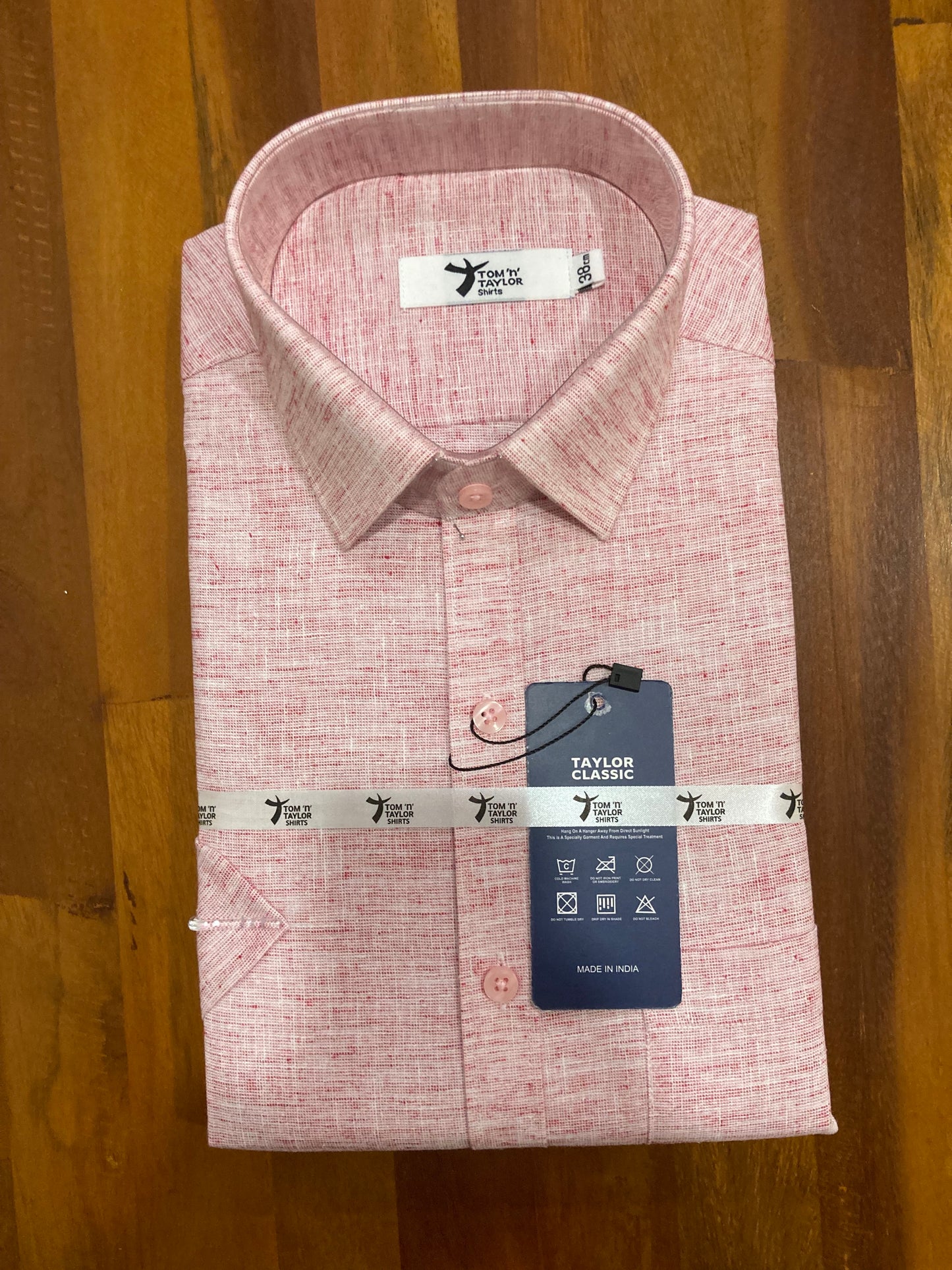 Pure Cotton Pink Shaded Shirt (38 HS)