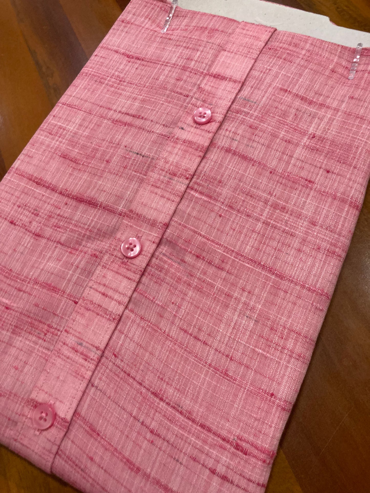 Pure Cotton Dark Rose Shaded Shirt (42 FS)