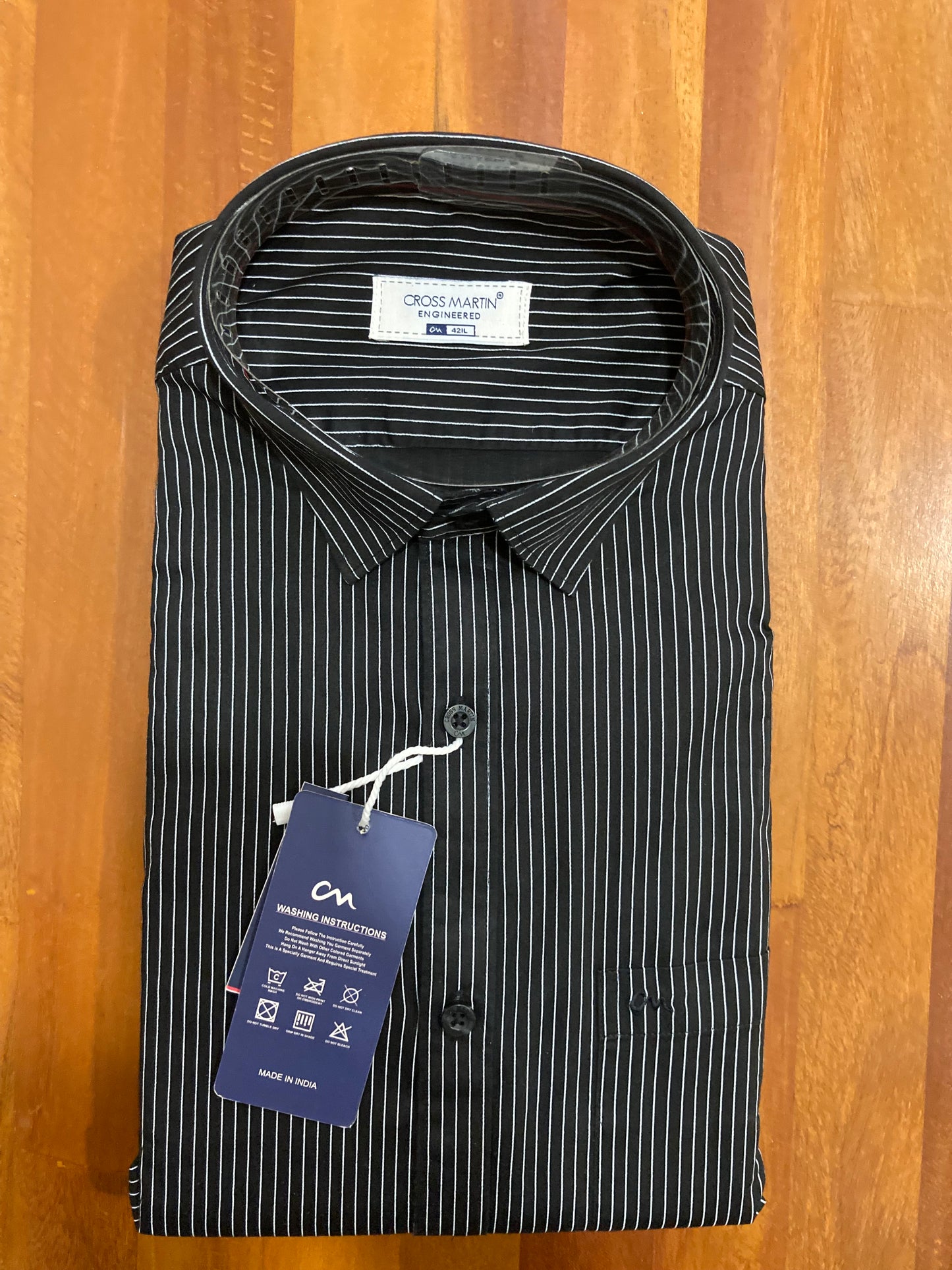 Pure Cotton Black Lines Shirt (42 FS)