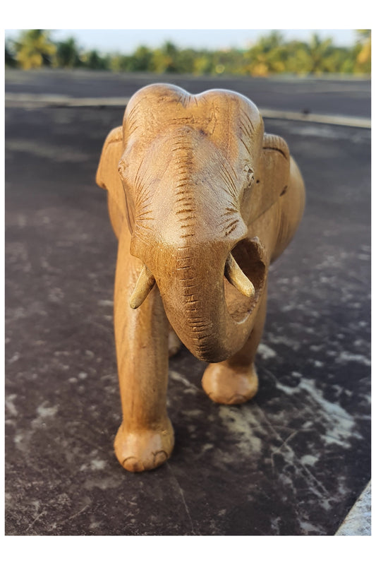 Southloom Handmade Elephant Handicraft (Carved from White Wood)