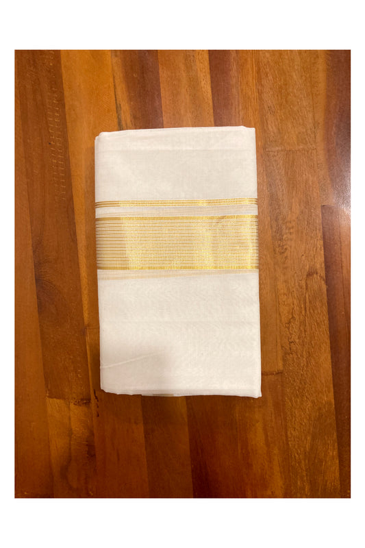 Southloom Premium Unakkupaavu Handloom Mundu with Kasavu Woven Border