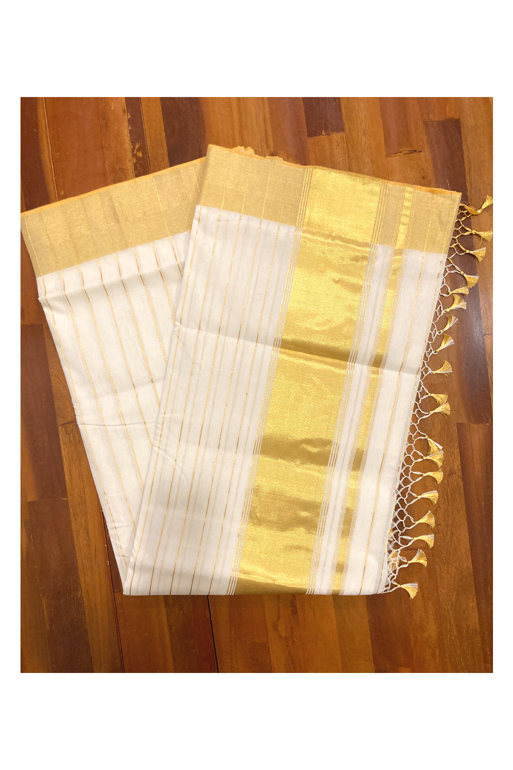 Southloom Super Premium Unakkupaavu Wedding Handloom Saree with Kasavu Lines Works on Body