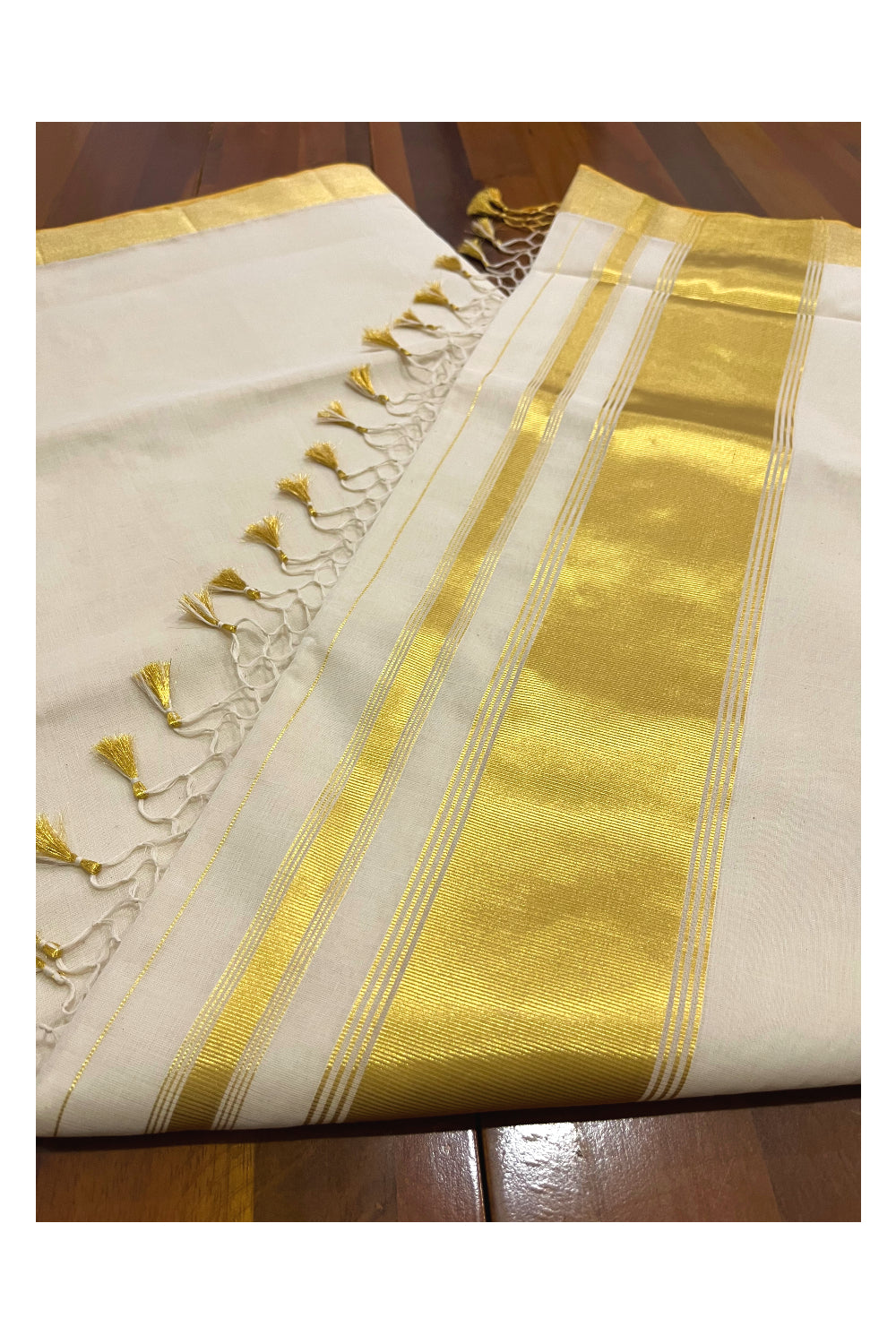 Southloom Super Premium Balaramapuram Unakkupaavu Wedding Handloom Saree with 4 inch Pallu