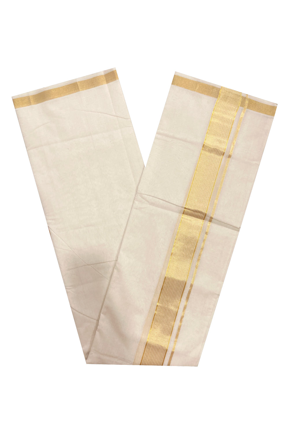 Southloom Premium Unakkupaavu Handloom Mundu with Kasavu Woven Border