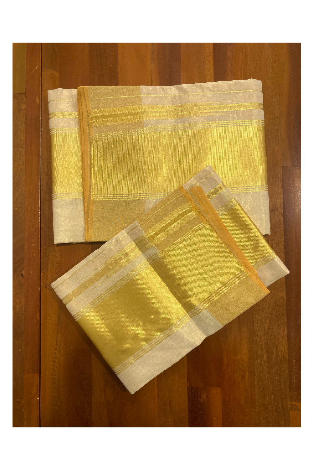 Southloom Super Premium Balaramapuram Tissue Unakkupaavu Wedding Pudava Set Mundu 2.80 Mtrs (with Matching Blouse Piece)