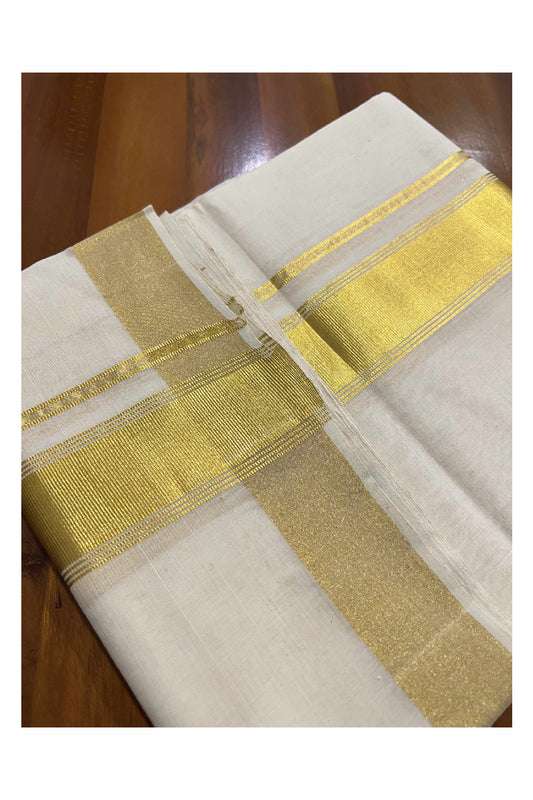 Southloom Super Premium Balaramapuram Pure Cotton Unakkupaavu Wedding Kasavu Mundu