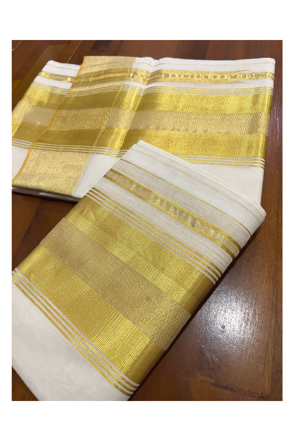 Southloom Super Premium Balaramapuram Pure Cotton Unakkupaavu Wedding Pudava 5 x 3 Set Mundu 2.80 Mtrs