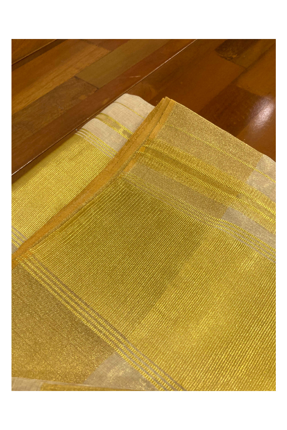 Southloom Super Premium Balaramapuram Handloom Tissue Unakkupaavu Wedding Pudava Set Mundu 2.80 Mtrs (with Matching Blouse Piece)