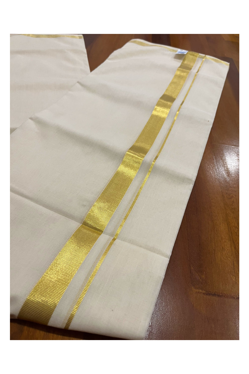 Southloom Super Premium Balaramapuram Unakkupaavu Handloom Wedding Kasavu Mundu (South Indian Kerala Dhoti)