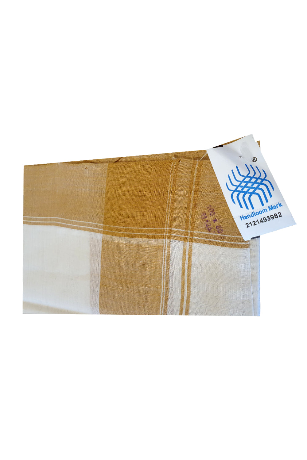 Southloom™ Handloom Unakkupaav Brown Kara Mundum Neriyathum Single (Set Mundu)