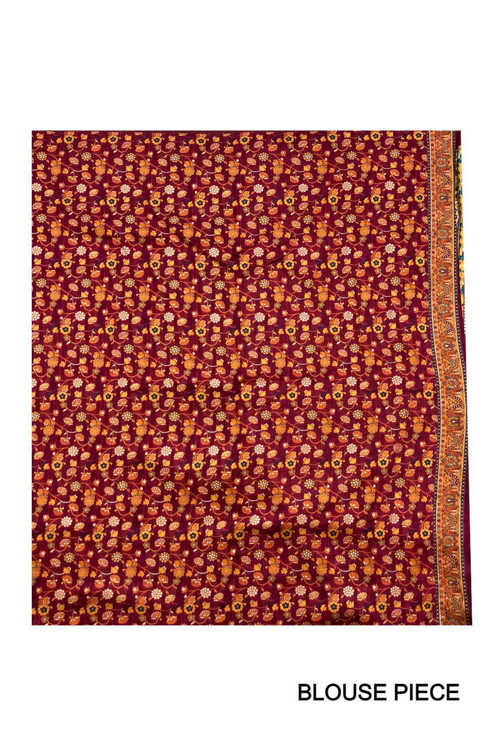 Southloom Magenta Cotton Saree with Multicoloured Designer Pallu