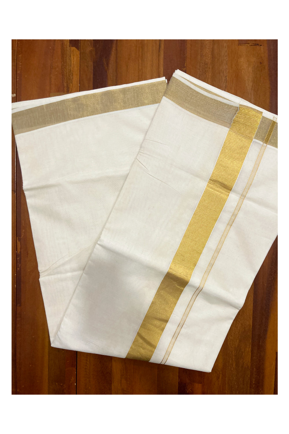 Pure Cotton Kerala Saree with 2x2 Kasavu Border