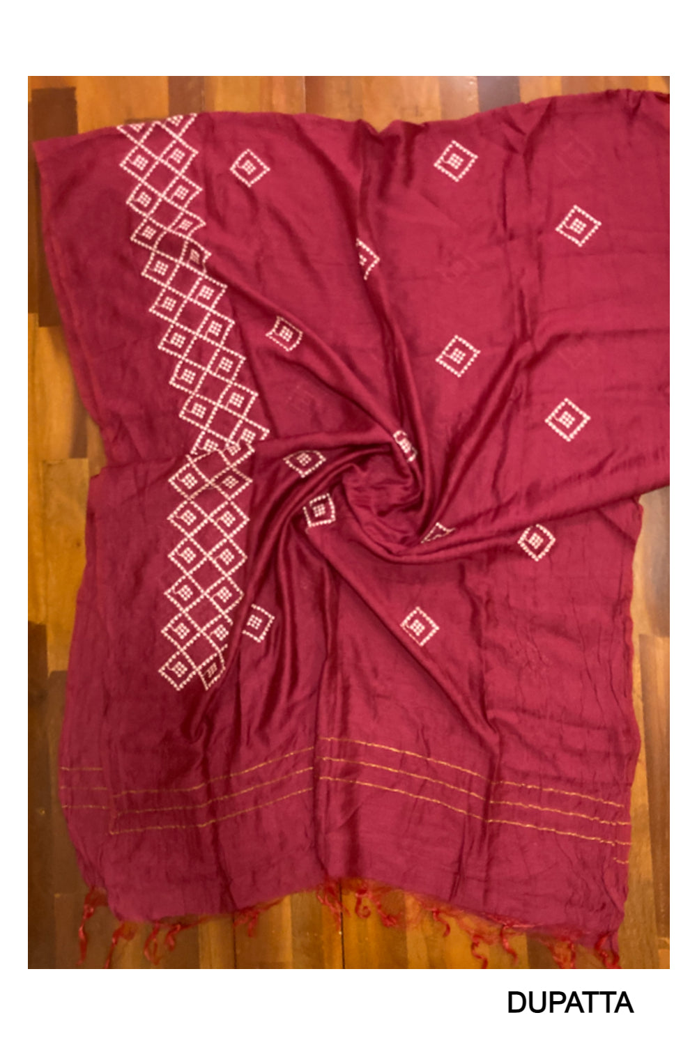 Southloom™ Cotton Churidar Salwar Suit Material in Peach with Thread Works