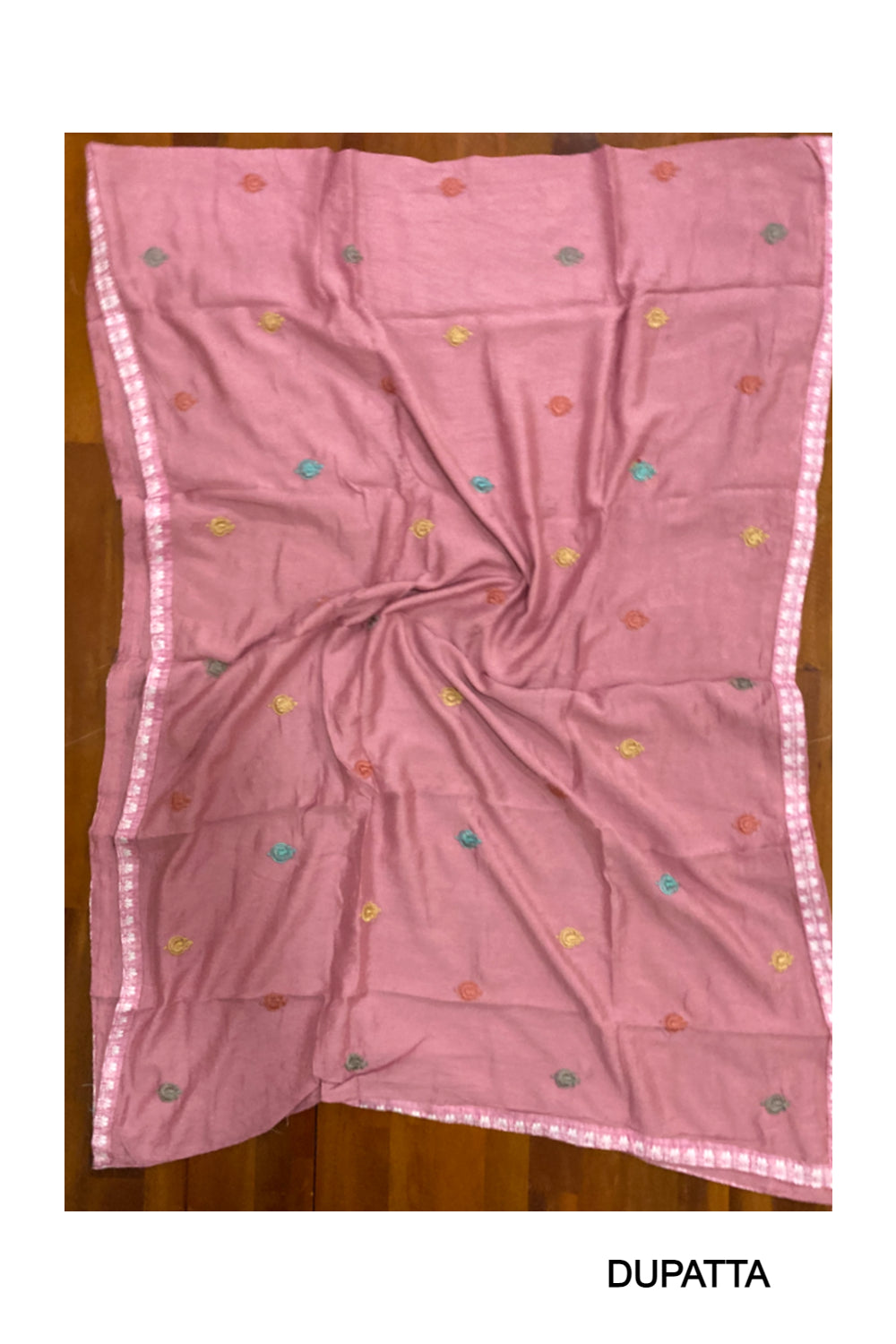 Southloom™ Cotton Churidar Salwar Suit Material in Onion Pink Printed Design