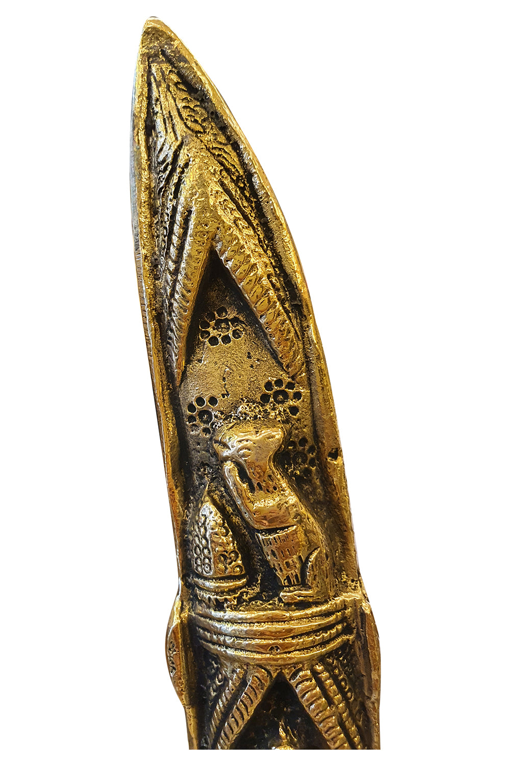 Southloom Solid Brass Handmade Elephant Tusk Handicraft