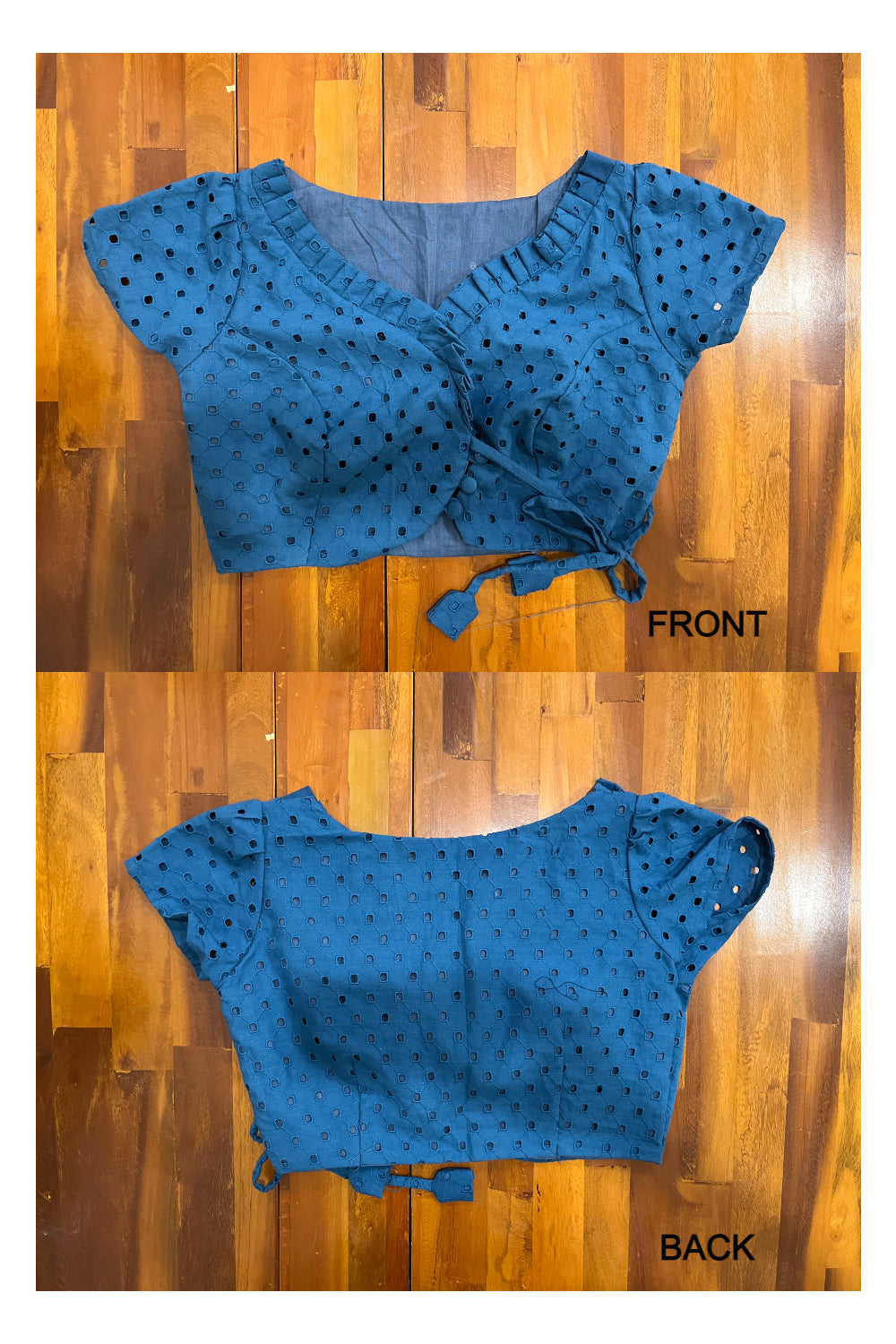 Southloom Firoza Blue Hakoba Designed Ready Made Blouse