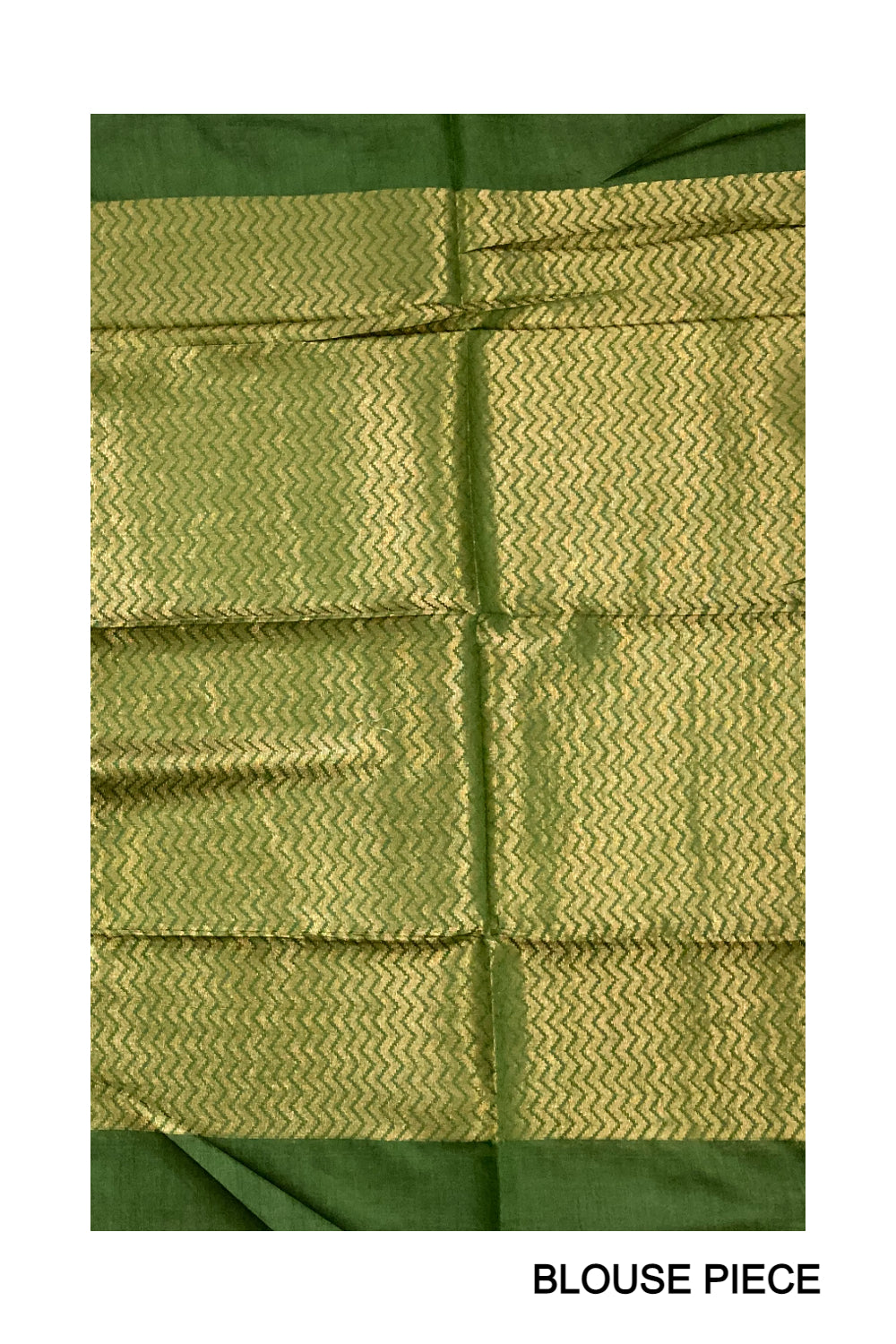 Southloom Cotton Kasavu Designer Woven Works in Green Saree