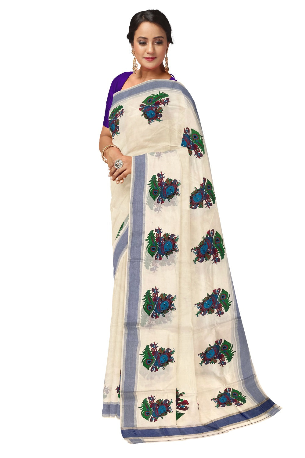 Casual Wear Floral Print Low Range Printed Saree, 6 m (with blouse piece)  at Rs 300 in Surat