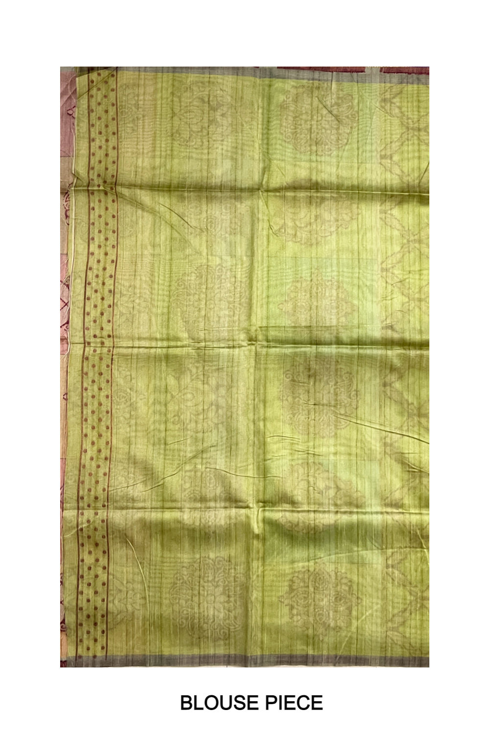 Southloom Semi Tussar Green Saree with Multi Colour Designer Pallu