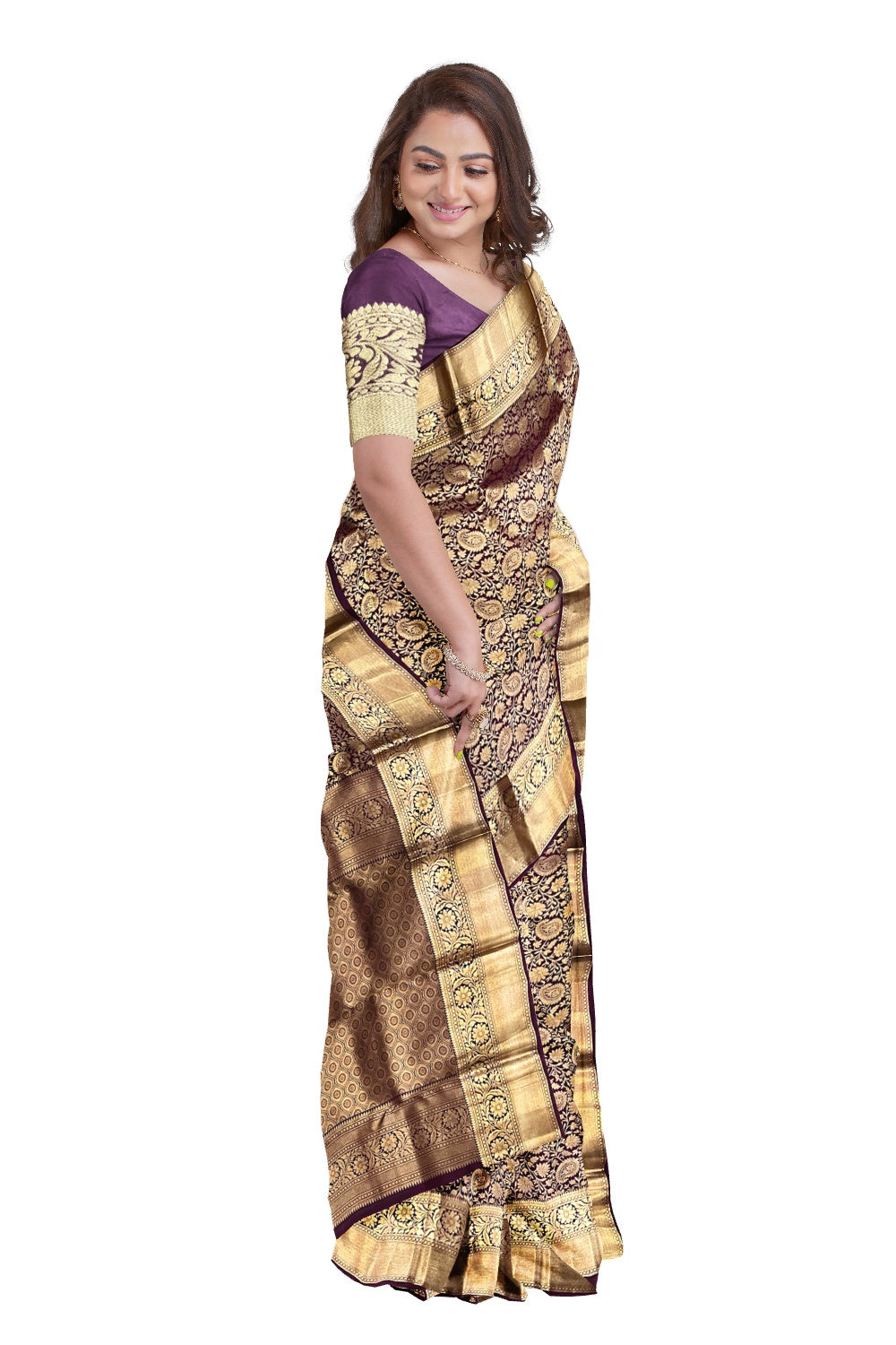 Buy Riti Riwaz Art Silk with Blouse Piece Saree (Pack of 2) (s183551  s184663 Purple_Multi_Free Size) at Amazon.in