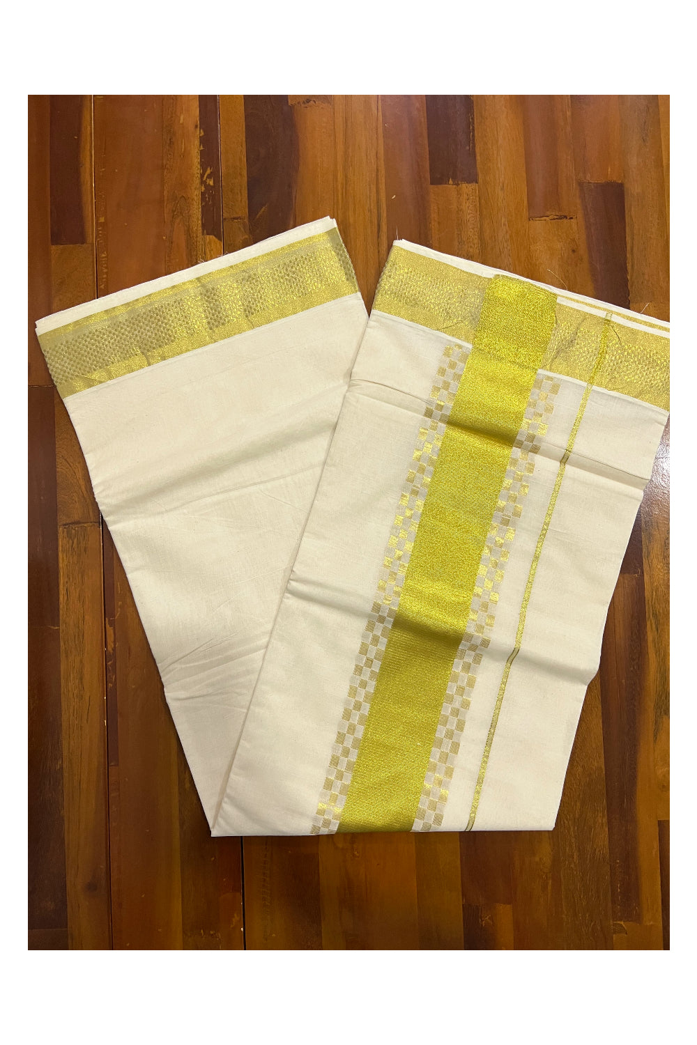 Pure Cotton Kerala Saree with Kasavu Paa Neythu Border