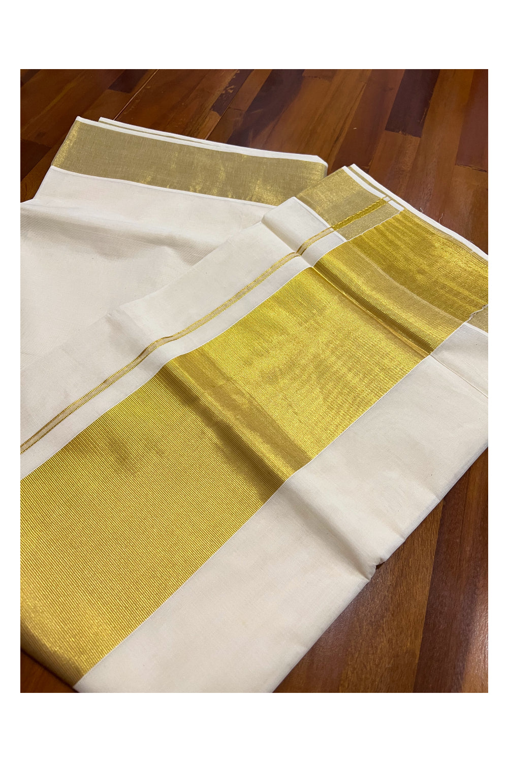 Pure Cotton Kerala Saree with 6x3 Kasavu Border